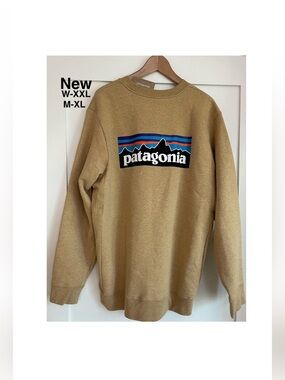 New Patagonia’s Men's P-6 Label Uprisal Crew Sweatshirt Color El Cap Khaki XL ⭐️